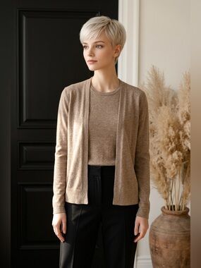 Old Navy Women's Light Brown Cardigan - Size Medium